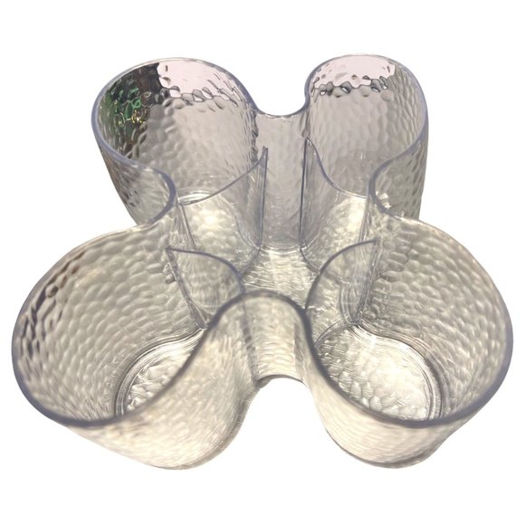 🌸6/$20🌸Flower shaped Acrylic Makeup Organizer with 5 slots - Picture 1 of 6
